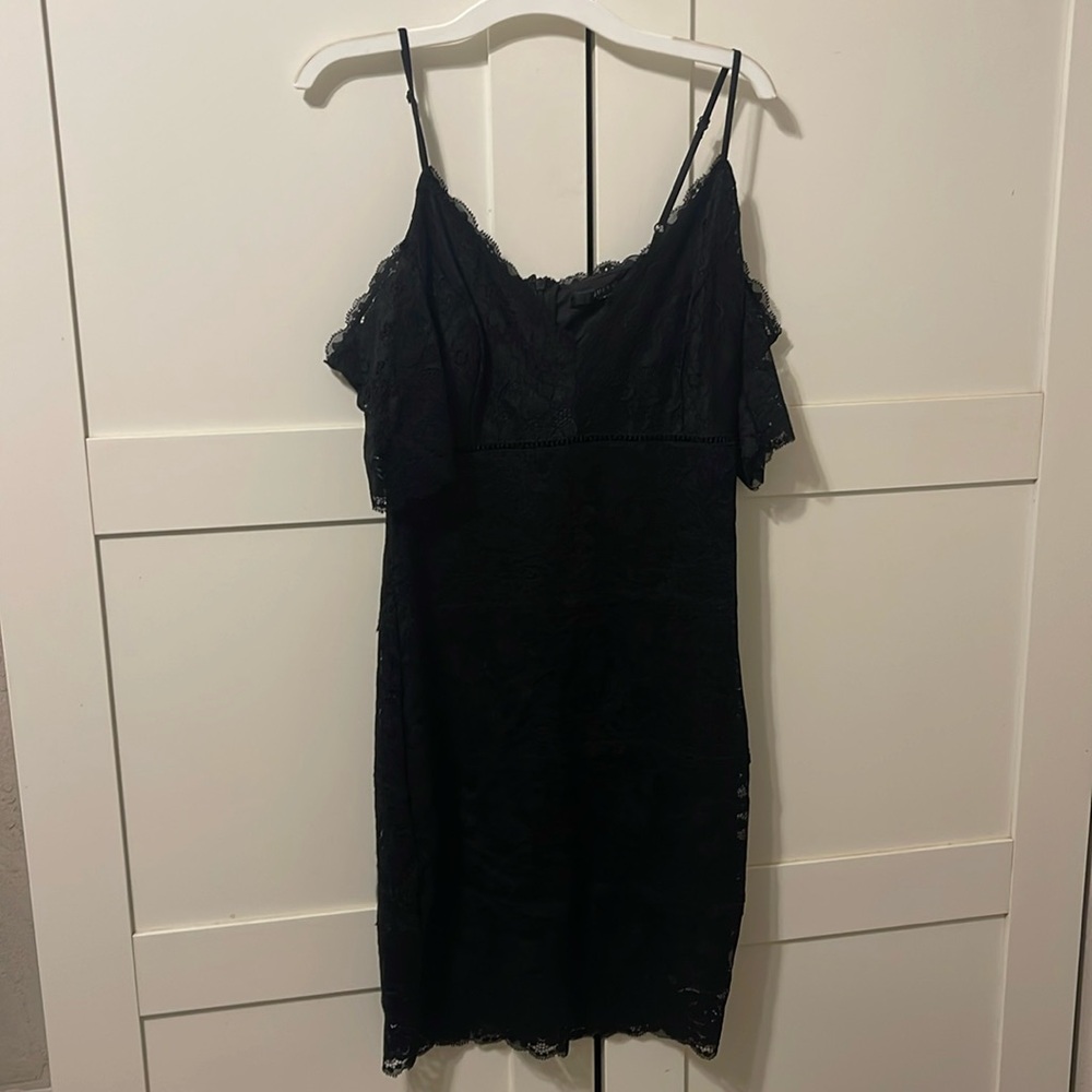 Guess black lace cocktail dress